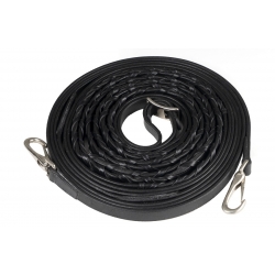 Lily Leather Training Long Reins With Clips - 12.2 Meters Long